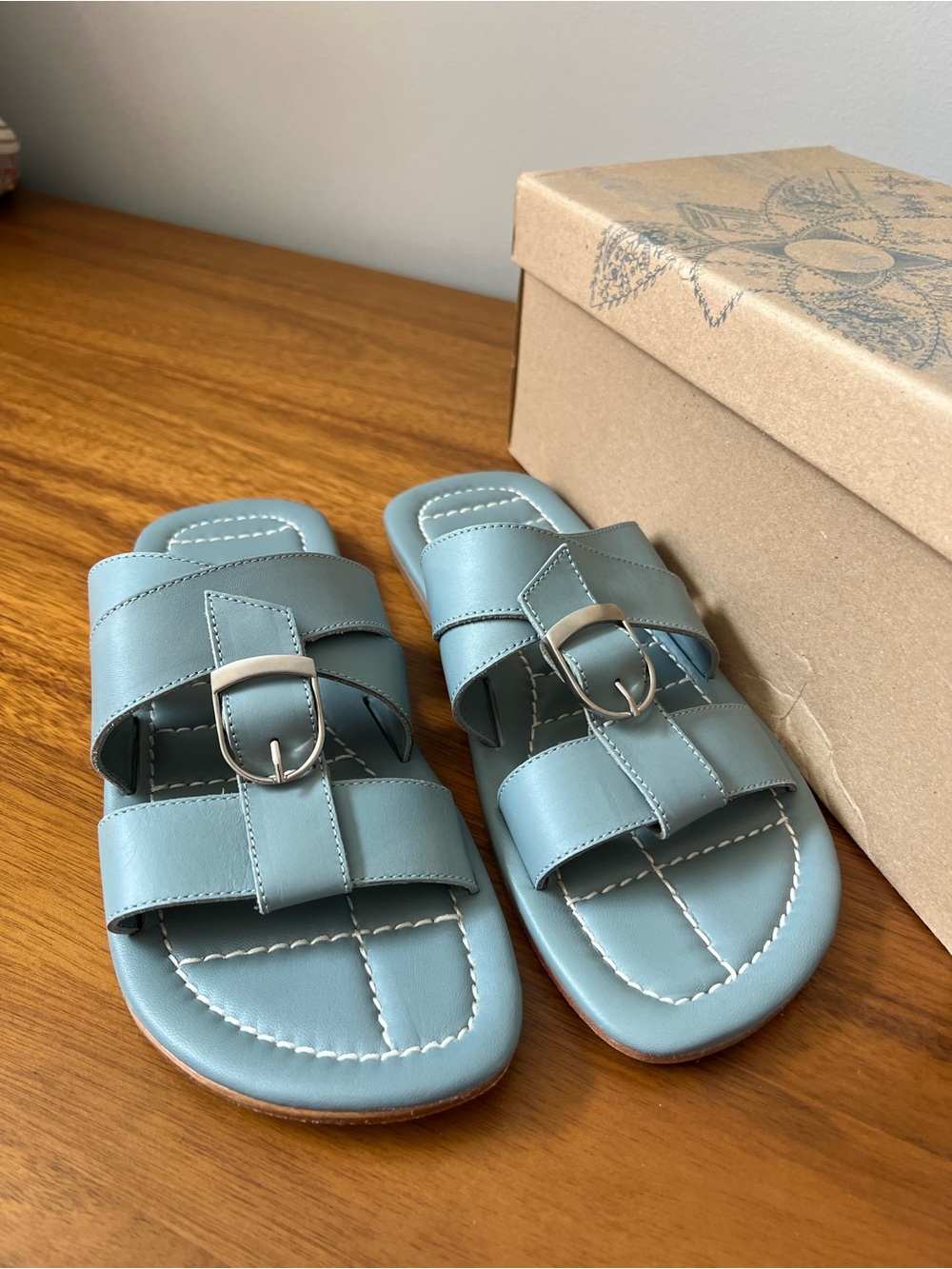 Free People Sloan Buckle Slip-On Sandal Women's Size 9